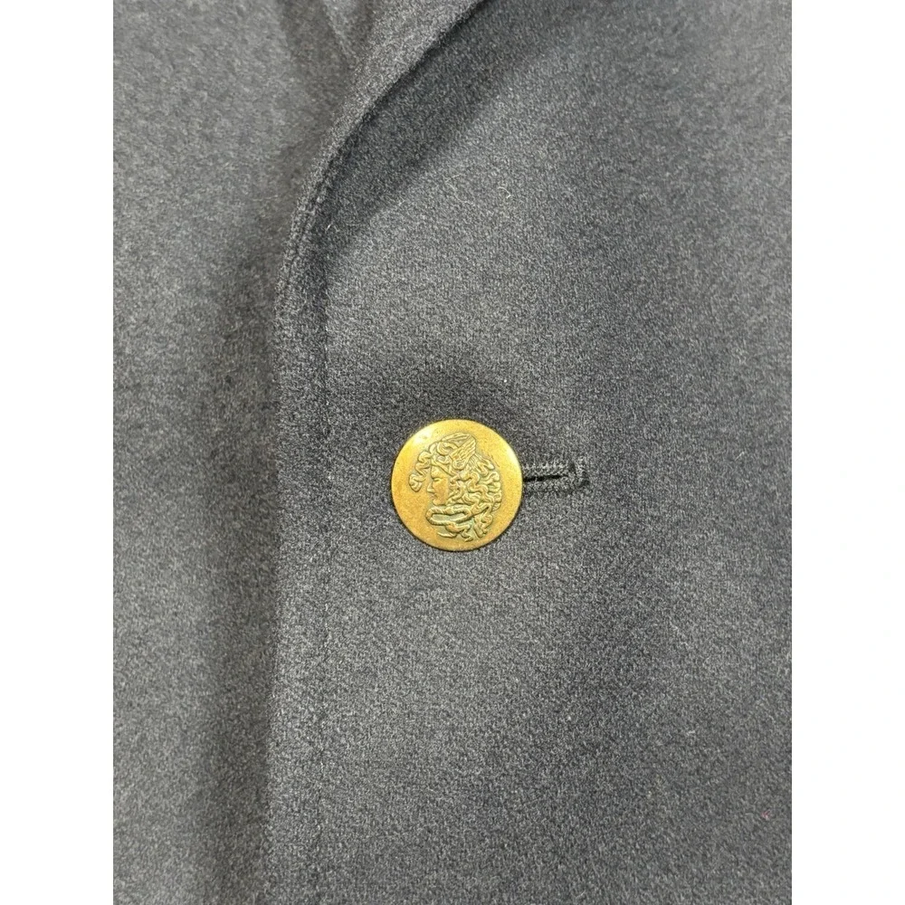 Vintage Pendleton‎ Wool Blazer Sport Coat Men's 46 Long Navy Gold Tone Buttons